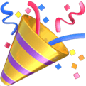 party popper emoji