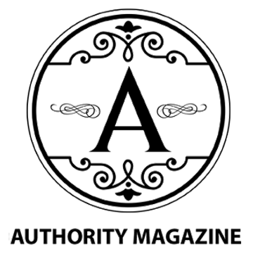 An A capital A in an ornate circle; the authority brand logo.