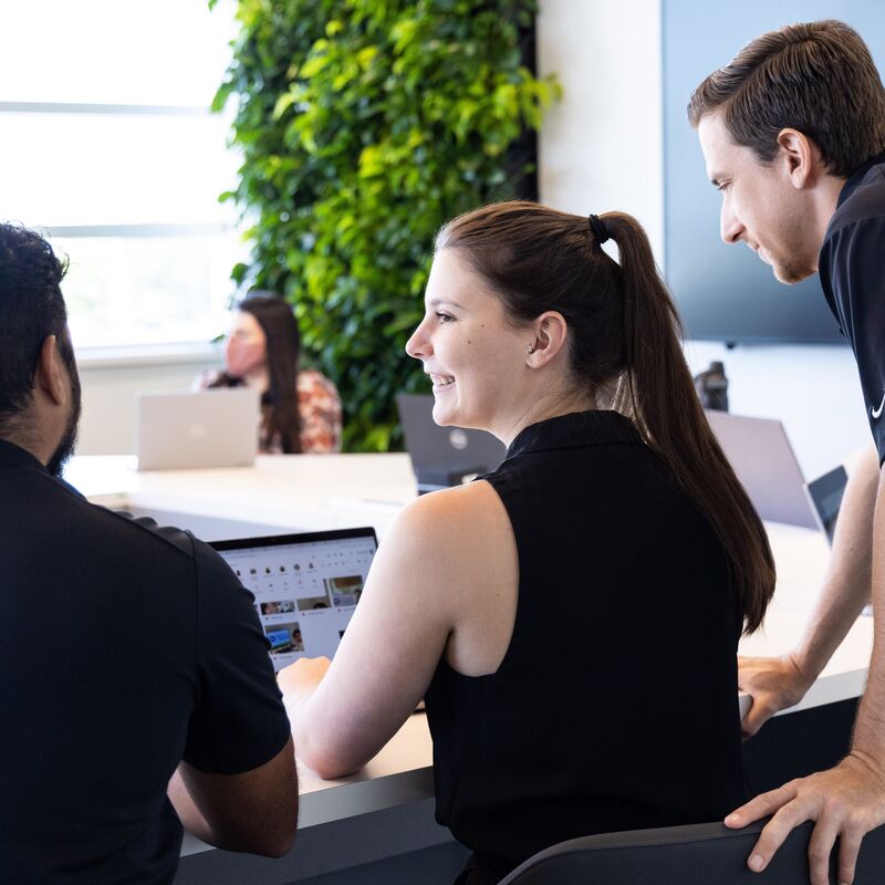 Three Geotab employees help new student